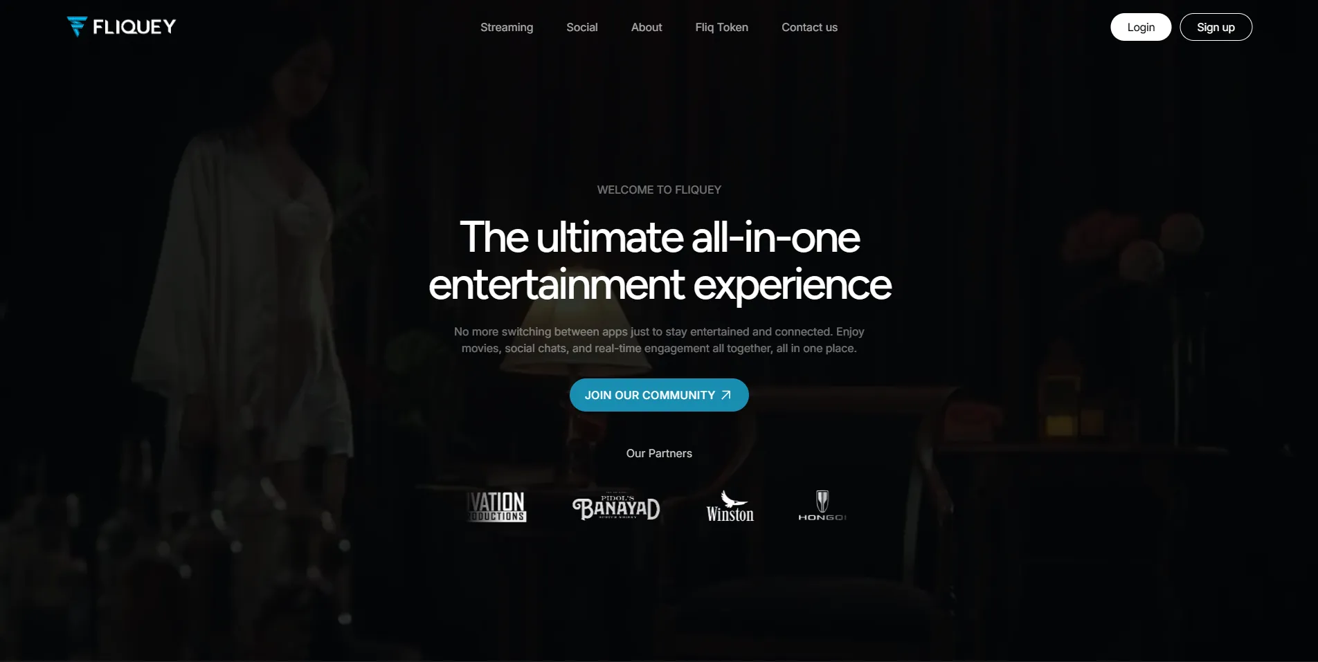 Fliquey Landing Page